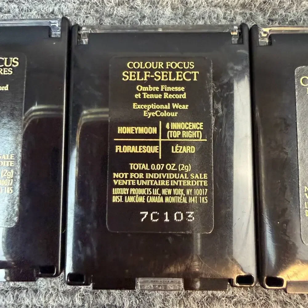 Vintage Lancome Colour Focus Eyeshadow Quad Set of 4 Discontinued TRAVEL SIZE